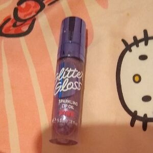 PINK Victoria's Secret Glitter Gloss Sparkling Lip Oil - Purple